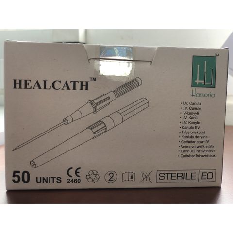 Kim Luồn Dạng Bút HEALCATH - Hộp 50 Chiếc Chất Lượng Harsoria, Thiết Kế Đối Xứng, Dễ Sử Dụng, HSD 01/07/2030