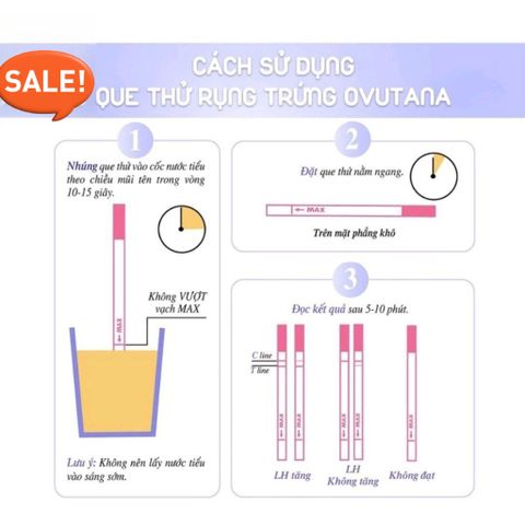 Que Thử Rụng Trứng Ovutana - Test Nhanh Và Chính Xác Để Xác Định Thời Điểm Rụng Trứng, Hỗ Trợ Kế Hoạch Sinh Con