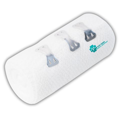 Bịch 10 Cuộn Băng Thun Y Tế Bảo Thạch 3 Móc - Mềm Mại, Giặt Rửa Được, Độ Bền Cao, Sử Dụng Cầm Máu và Hỗ Trợ Chấn Thương