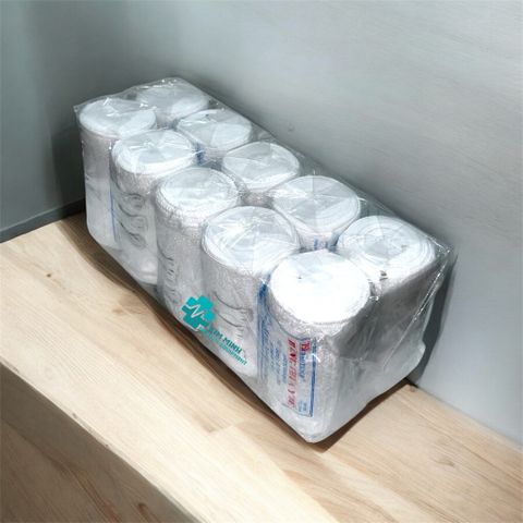 Bịch 10 Cuộn Băng Thun Y Tế Bảo Thạch 3 Móc - Mềm Mại, Giặt Rửa Được, Độ Bền Cao, Sử Dụng Cầm Máu và Hỗ Trợ Chấn Thương