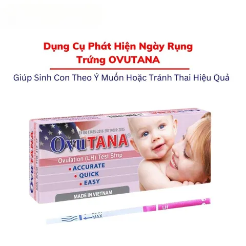 Combo 3/5 Que Thử Rụng Trứng Ovutana LH-Tana - Phát Hiện Ngày Rụng Trứng Chắc Chắn, Hỗ Trợ Kế Hoạch Sinh Con