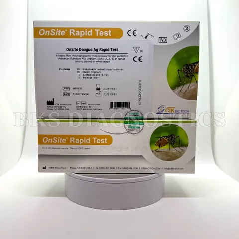 Que Test Nhanh Sốt Xuất Huyết Dengue Ag - Phát Hiện Kháng Nguyên NS1, Kháng Thể IgG/IgM | Bộ Xét Nghiệm 30 Tests CTK Biotech