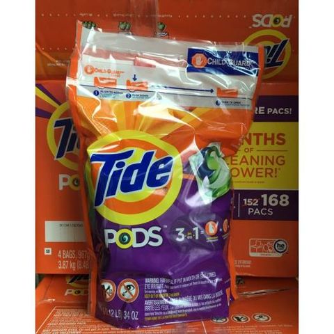 Viên Giặt Tide Pods 39 Viên - Nước Giặt Dạng Viên 3 Trong 1, Giặt Tẩy Hiệu Quả, Mùi Hương Thơm Lâu, Dễ Sử Dụng