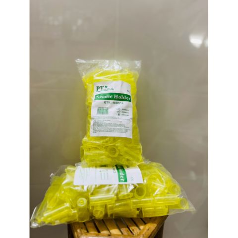 Ống Giữ Kim Lấy Máu Màu Vàng - Gói 100 Ống, Chất Liệu Ethylene/Propylene Copolymer, Dùng Lấy Mẫu Máu, Chứng Nhận CE, ISO 13485