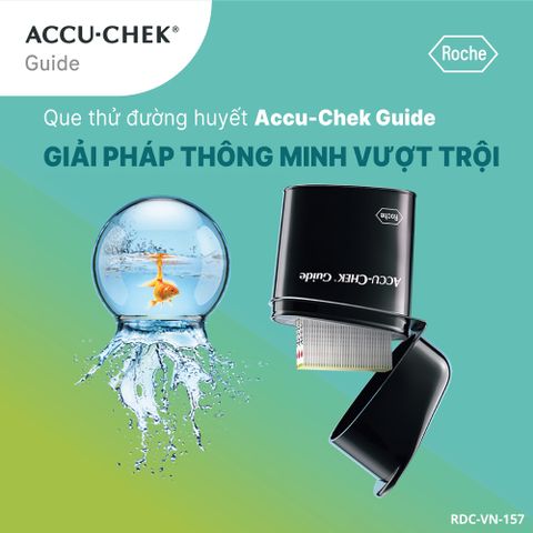 Hộp 25 Que Thử Đường Huyết ACCU-CHEK Guide - Chính Hãng, Đo 4 Loại Máu, Độ Chính Xác ISO 15197:2013, Dễ Sử Dụng, Hạn Sử Dụng đến 06/2026