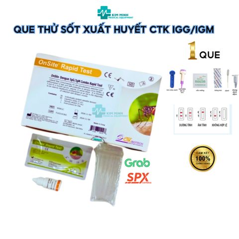 Test Nhanh Sốt Xuất Huyết Dengue IgG/IgM CTK - Xét Nghiệm Chẩn Đoán Bệnh Nhanh Chóng, Độ Nhạy Cao, Phù Hợp Với Cơ Sở Y Tế