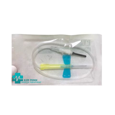 Kim Bướm Lấy Máu Chân Không 23G Có Khóa An Toàn - Hộp 100 Chiếc, Kim Luồn Tĩnh Mạch Đảm Bảo An Toàn và Tiện Lợi