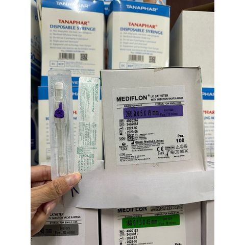Combo 10 Kim Luồn Tĩnh Mạch Medikit Mediflon Ấn Độ - Catheter Tiêm Truyền Tĩnh Mạch Nhiều Kích Cỡ 14G-26G