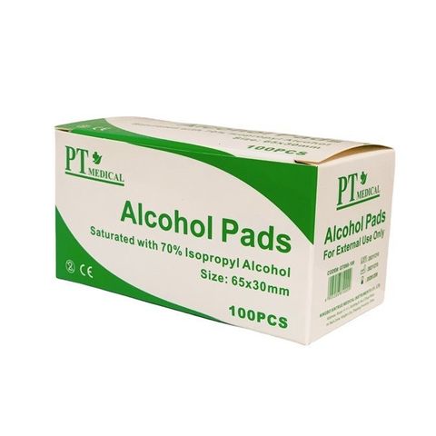 Combo 3 Hộp Bông Tẩm Cồn Khô Sát Trùng Alcohol Pads PT MEDICAL - 300 Miếng Tiện Lợi, An Toàn Cho Gia Đình