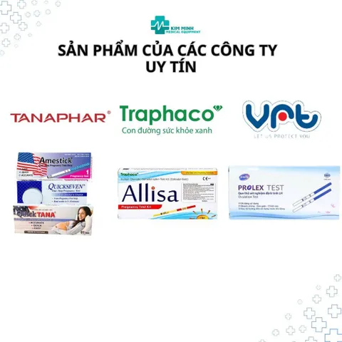 Combo 5 Que Thử Thai Sớm Amestick, Quickseven, QuickTANA, PROLEX, Allisa - Phát Hiện Thai Chính Xác Và Tiện Lợi Tại Nhà
