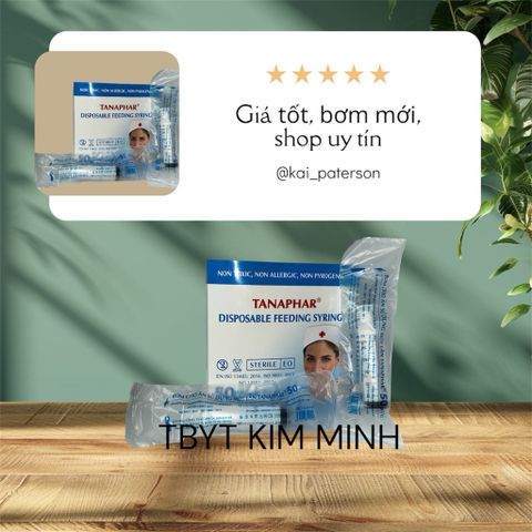 Combo 10 Bơm Hút Nhớt TANAPHAR 50ml - Chất Liệu An Toàn, Tiệt Trùng Châu Âu, Sử Dụng Một Lần, Không Độc Hại