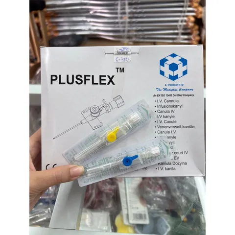 Combo 10 Cây Kim Luồn Tĩnh Mạch Medilus Plusflon 20G, 22G, 24G - Sản Phẩm Y Tế Từ Ấn Độ, Đảm Bảo Chất Lượng