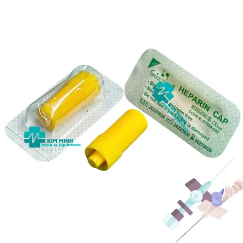 Hộp 100 Nút Chặn Kim Luồn Greetmed Heparin Cap - Phù Hợp Với Tất Cả Size Kim Tĩnh Mạch, Chất Liệu Cao Su Cao Cấp