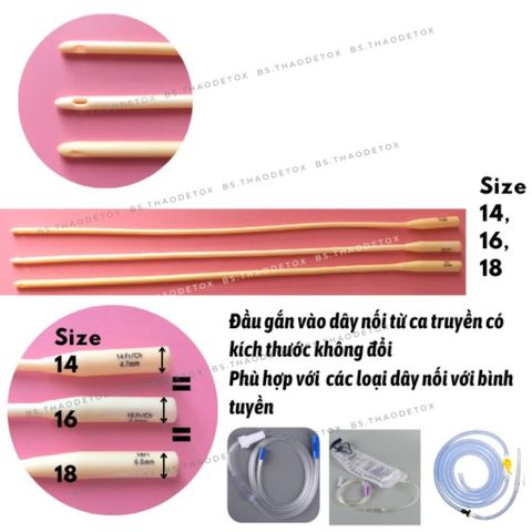 Combo 10 Dây Silicone Greetmed Thải Độc Đại Tràng và Urethral Catheter Ống Thông Tiểu 1 Nhánh Nelaton - An Toàn và Êm Dịu