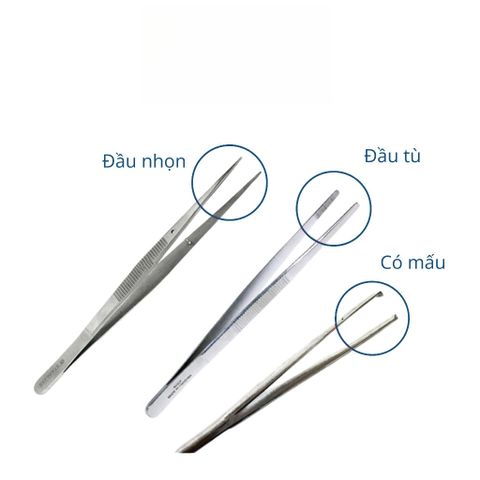 Nhíp y tế AAS thép không gỉ - Gắp dị vật trong ngành y tế, sản khoa - Các size 14-25cm - Thiết bị chăm sóc cá nhân chất lượng cao
