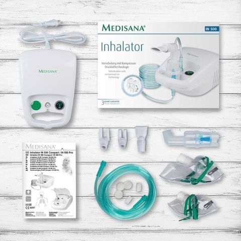 Máy Xông Mũi Họng Medisana IN 500 - Thiết Bị Y Tế Chăm Sóc Hô Hấp Hiệu Quả Cho Trẻ Em và Người Lớn