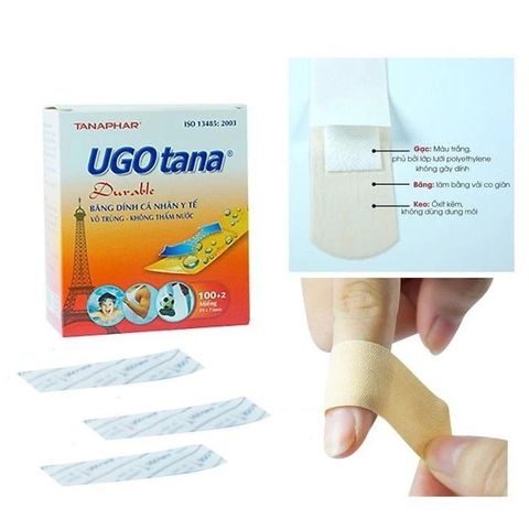 Băng Dính Y Tế Cá Nhân UGO Tana Tiệt Trùng - Hộp 100 Miếng 19mm x 72mm & 30 Miếng 38mm x 72mm - An Toàn và Chất Lượng Chính Hãng