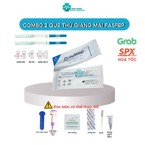 Bộ 2 Que Test Xét Nghiệm Nhanh Giang Mai Tại Nhà - Chính Hãng Fastep Mỹ, Độ Nhạy 100%, Độ Đặc Hiệu 99,6%