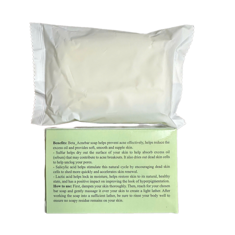 Xà Phòng Tắm Gội Beta Acnebar 80g - Làm Sạch Da, Ngăn Ngừa Mụn - Sản Phẩm Chăm Sóc Da Hàn Quốc