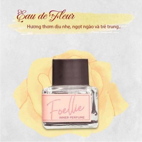 Nước hoa vùng kín Foellie hồng - Hương hoa dịu nhẹ giúp khử mùi và cân bằng pH cho phụ nữ - Sản phẩm chăm sóc cá nhân tự nhiên
