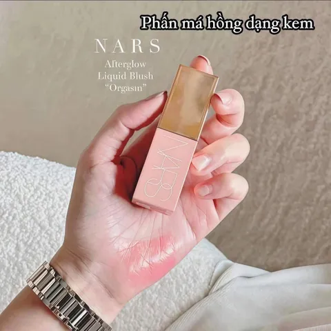 Má hồng kem NARS Orgasm – glowy, mềm mịn