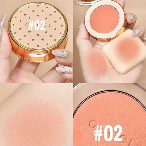 Phấn má Gucci Blush De Beauté 02 Tender Apricot - Phấn trang điểm màu cam apricot tự nhiên, trẻ trung, bền màu, phù hợp mọi loại da
