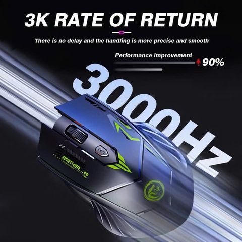 Chuột Không Dây Gaming Bluetooth BAK59 - Sạc Pin, Kết Nối 2.4G, DPI Điều Chỉnh, May Tính Chạy Im Lặng Dành Cho Game Thủ