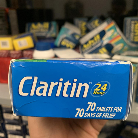 Viên uống chống dị ứng Claritin 10mg Không Gây Buồn Ngủ - Giải Quyết Nhanh Triệu Chứng Dị Ứng, Hắt Hơi, Chảy Nước Mũi