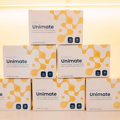 Trà Unimate Vị Chanh + Gừng (Unicity) - Hỗ Trợ Giấc Ngủ, Cải Thiện Tâm Trạng, Giải Tỏa Stress, Tăng Cường Tỉnh Táo