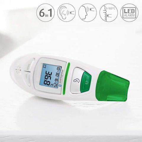 Nhiệt Kế Hồng Ngoại Medisana 76145 TM 750 Connect - Đo Nhiệt Độ Chính Xác Với Bluetooth và Ứng Dụng VitaDock Cho iOS và Android