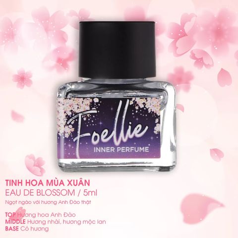 (Chính hãng) Nước Hoa Vùng Kín Foellie Tím - Hương Hoa Anh Đào Quý Phái, Khử Mùi, Cân Bằng pH - Sản Phẩm Chăm Sóc Cá Nhân Nữ chính hãng