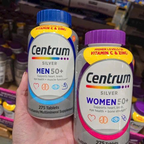 CENTRUM SILVER MEN , WOMEN của Mỹ GIÚP BỔ SUNG VITAMIN VÀ KHOÁNG CHẤT