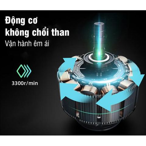 Súng Massage Cầm Tay Booster T - 126W, Thiết Bị Giãn Cơ Hiệu Quả - 6 Đầu Massage, Pin Sạc Tiện Lợi, Dùng Cho Vận Động Viên Thể Hình