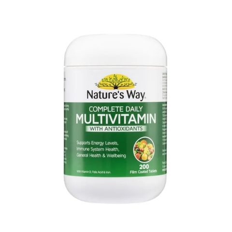 Viên Uống Bổ Sung Vitamin Tổng Hợp Natures Way Complete Daily Multivitamin 200 Viên của Úc - Tăng Cường Sức Khỏe & Năng Lượng Hàng Ngày