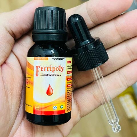 Sắt Hữu Cơ FERRIPOLY Nhỏ Giọt - Thực Phẩm Bổ Máu Dễ Uống Không Tanh, Giúp Cải Thiện Thiếu Máu Cho Trẻ Em và Người Lớn