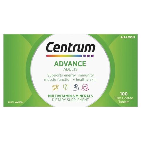 Viên Uống Vitamin Tổng Hợp Centrum For Adults 100 Viên - Bổ Sung Dinh Dưỡng, Tăng Cường Sức Khỏe và Hỗ Trợ Hệ Miễn Dịch