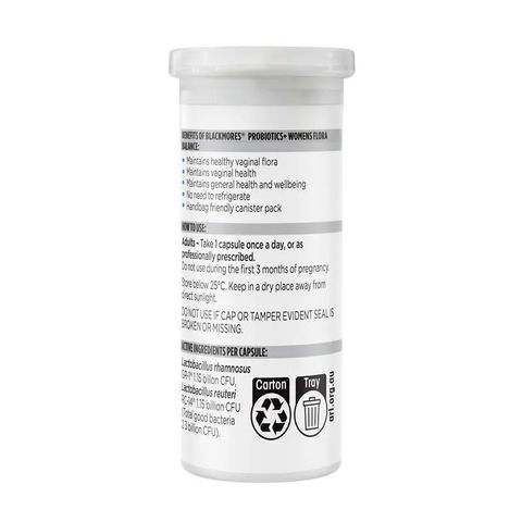 Viên Uống Men Vi Sinh Phụ Nữ Blackmores Probiotics Women Flora Balance - Hỗ Trợ Tiêu Hóa, Cân Bằng Vi Sinh Vùng Kín, 30 Viên Úc