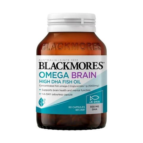 Viên Uống Dầu Cá Omega Blackmores Úc 60 Viên - Bổ Não, Tăng Cường Trí Nhớ, Phát Triển IQ cho Trẻ Em và Người Lớn