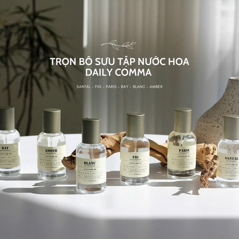 Nước Hoa Daily Comma EDP 30ml - Hương Thơm Nhẹ Nhàng, Lưu Hương Lâu, Nước Hoa Unisex Phong Cách Hiện Đại Từ Hàn Quốc