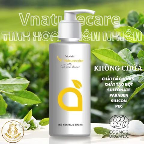 Combo Chăm Sóc Cơ Thể Nữ VFresh & VNatureCare - Xịt Khử Mùi & Sữa Tắm Thơm Mát, Dưỡng Ẩm Da Mềm Mịn, Hàng Chính Hãng