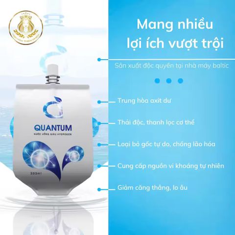 Combo Detox Thải Độc Cơ Thể - Nước Hydrogen Quantum & Detoxmune Giải Rượu Bia, Hỗ Trợ Mát Gan & Thanh Lọc Cơ Thể