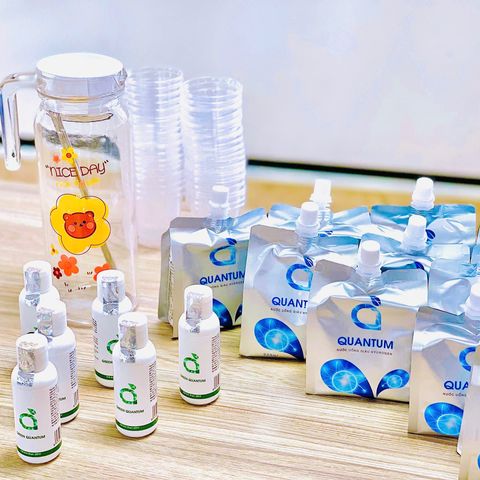 Combo Detox Thải Độc Cơ Thể - Nước Hydrogen Quantum & Detoxmune Giải Rượu Bia, Hỗ Trợ Mát Gan & Thanh Lọc Cơ Thể