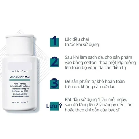 Toner BHA Obagi Clenziderm Pore Therapy 2% Salicylic Acid 148ml - Giảm Mụn, Làm Sạch Sâu, Chăm Sóc Da Dầu và Da Mụn