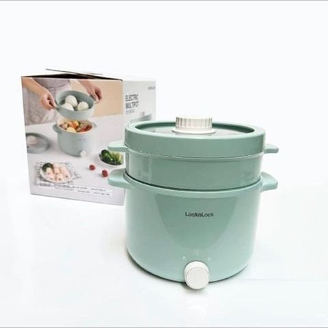 Nồi Lẩu Điện Đa Năng LocknLock EJP156MIT 2L - Thiết Kế Hiện Đại, Chống Dính, Công Suất 600W - Bảo Hành 2 Năm