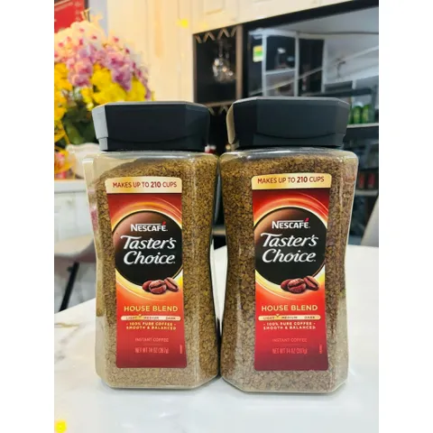 Cà Phê Hòa Tan Nescafe Taster’s Choice House Blend Mỹ 397g - Hương Vị Đậm Đà, Dễ Dàng Pha Chế Tại Nhà