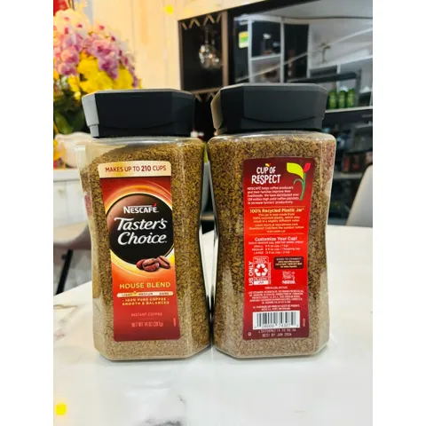 Cà Phê Hòa Tan Nescafe Taster’s Choice House Blend Mỹ 397g - Hương Vị Đậm Đà, Dễ Dàng Pha Chế Tại Nhà