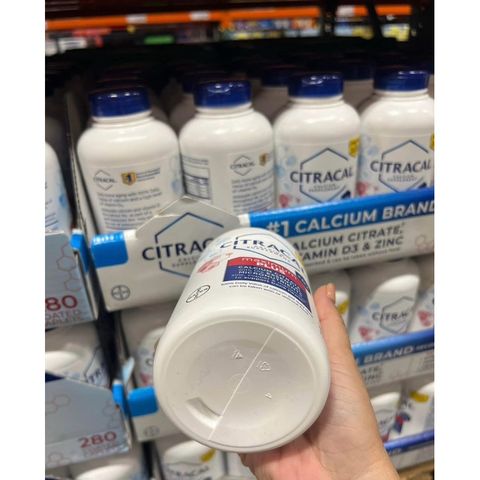 Viên uống bổ sung Canxi Citracal Maximum Calcium Citrate + D3 - 280 viên Giúp Xương Khỏe, Phòng Ngừa Loãng Xương, Hàng Nội Địa Mỹ
