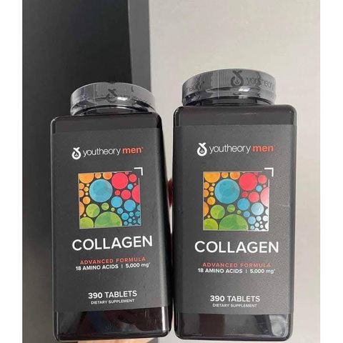 (HÀNG CHÍNH HÃNG MỸ) VIÊN UỐNG  COLLAGEN YOUTHEORY MEN’S - Hộp 390 Viên