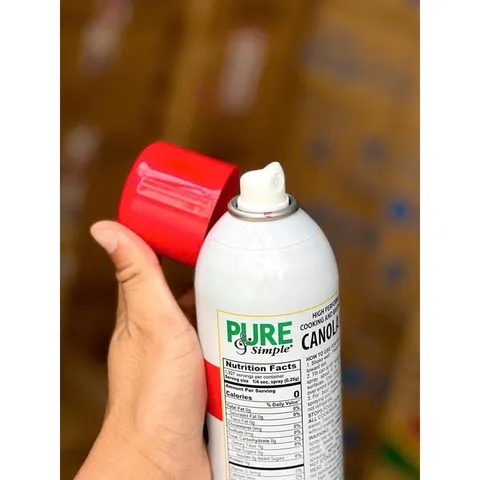 DẦU ĂN KIÊNG hạt cải 17oz KHÔNG CALO PURE SIMPLE CANOLA OIL SPRAY (483g)