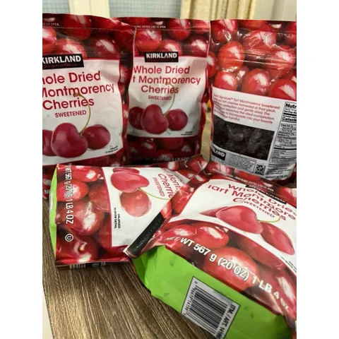 Cherry Sấy Khô Hữu Cơ Kirkland 567g - Montmorency Tart Cherries Thơm Ngon, Bổ Dưỡng, Dùng Làm Topping Bánh Ngọt và Salad